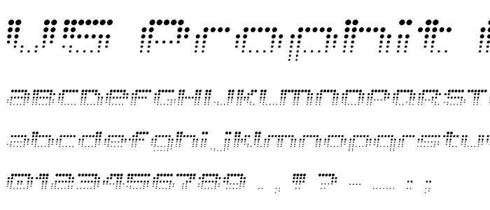 V5 Prophit Fading font